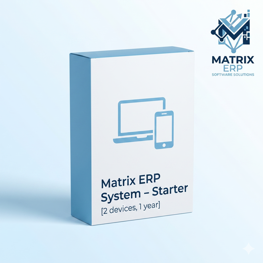 Matrix ERP System - Starter 1 year
